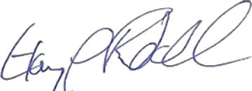 Signature of Dr. Gary L. Randall